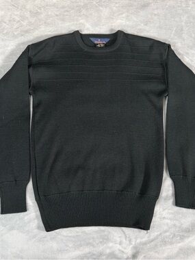 Vintage Hermans Sweater Mens M (Fits S) Slim Fit Wool Acrylic Black